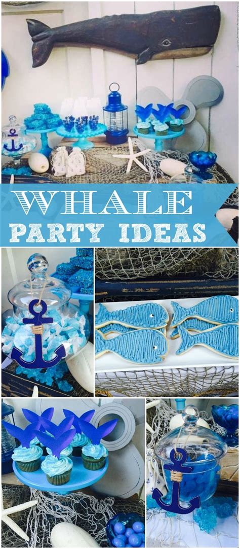 I recommend on planning a whale baby boy shower if the new baby's room will be decorated with a nautical theme. The 25+ best Whale party ideas on Pinterest | Whale birthday, Ocean theme baby shower and ...