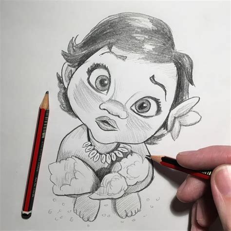 Use a long, curved line to sketch the forehead, cheeks, and chin. Image result for crab from moana drawing | Disney art ...