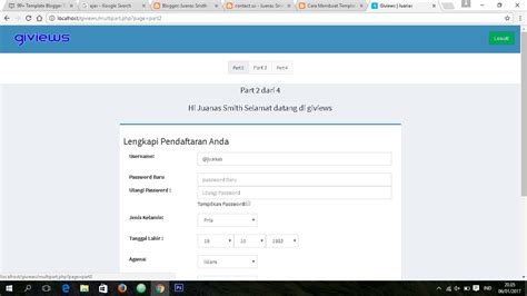 Membuat Form pendaftaran multipart seperti di facebook ...