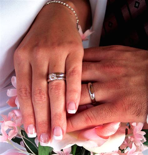 The engagement ring symbolizes you're engaged, while a wedding ring signifies. Why Is the Wedding Ring Worn on the Ring Finger? The ...