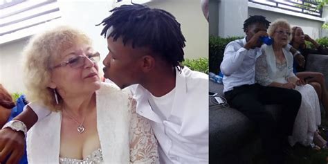 Old granny with young bf !! Photos of Young man marrying older white lover in Enugu ...