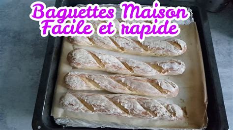 Passez votre baguette décongelée quelques minutes au four pour lui redonner tout. Baguettes maison facile à faire - Recette Pain Maison - YouTube