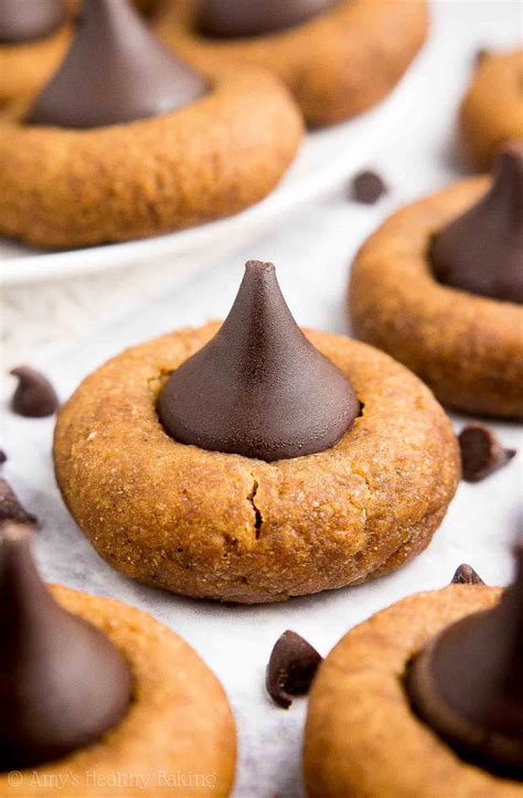 Festive sugar cookies and chocolate cookies stuffed with a candy cane hershey kiss. Hershey Kiss Gingerbread Cookies / Chocolate Dipped Soft ...