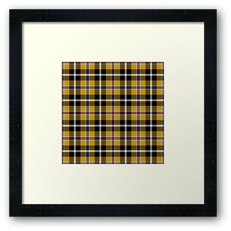 'Cornish National Tartan' Framed Print by IMPACTEES | Yellow framed art, Framed art prints, Frame