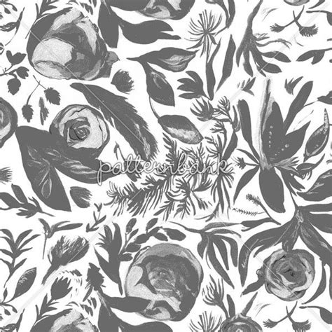 Maybe you would like to learn more about one of these? Grayscale Roses and Leaves | Grayscale, Print patterns ...
