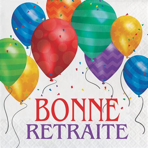 Portail dédié à la retraite, au calcul de vos pensions, aux retraites complementaires et aux loisirs des seniors. Balloon Blast - Lunch Napk. Bonne Retraite 16/pkg. | At ...