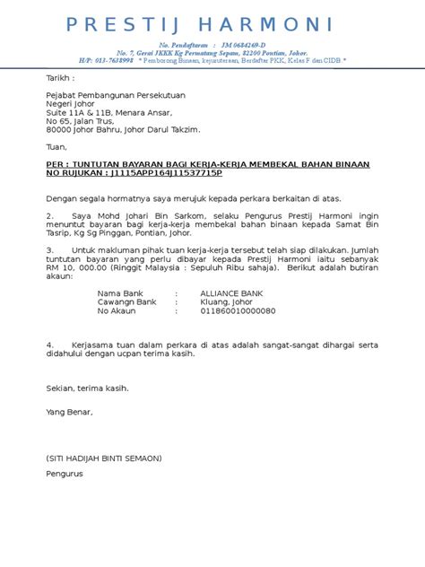 Cuti belajar surat kelulusan maklumat jumlah bayaran 4. tuntutan bayaran