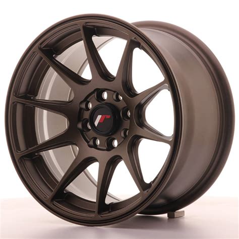 Jr11 wheels buy online | all colors, all sizes, all pcds and offsets only 49 eur transport costs. Jante JAPAN RACING JR11 15" x 8" 4x108 4x100 ET 25 Bronze