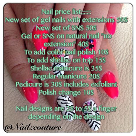 Os nails and beauty uses the latest hygienic methods in accordance with nsw health regulations. My price list for nails | Nail prices, Shellac manicure ...