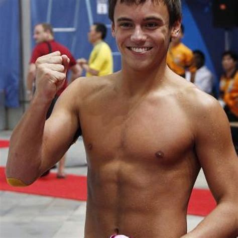 Seated inside the tokyo aquatics centre the diver worked on a pink and. Pin by dany on muscle | Tom daley, Olympics, Guys