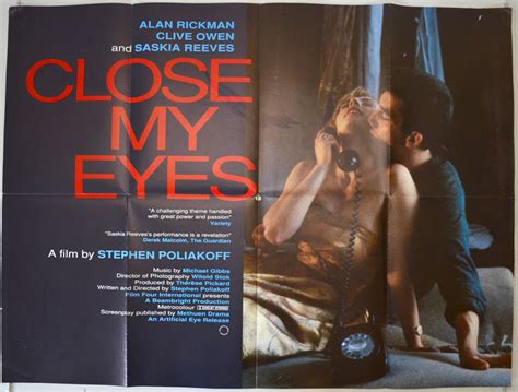 5 / 5 11 мнений. Close My Eyes - Original Cinema Movie Poster From ...