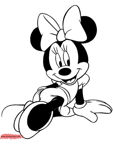 Best minnie mouse coloring pages. Misc. Minnie Mouse Coloring Pages (5) | Disneyclips.com