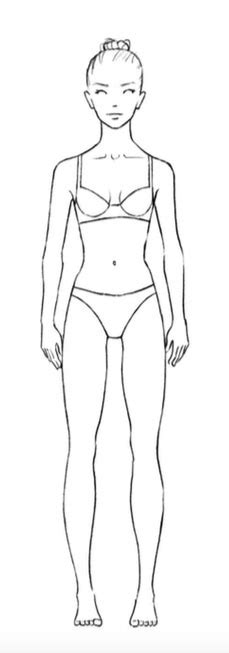 Various female figures hand drawn by black ink. Drawing The Female Figure