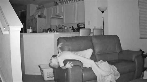 Hidden cam of neighbors wife riding cowgirl ewaring blue dress. Home Surveillance Video Captures Boy's Overnight Fun ...