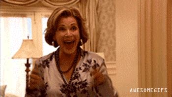 Find funny gifs, cute gifs, reaction gifs and more. Lucille Bluth is excited | AwesomeGIFs