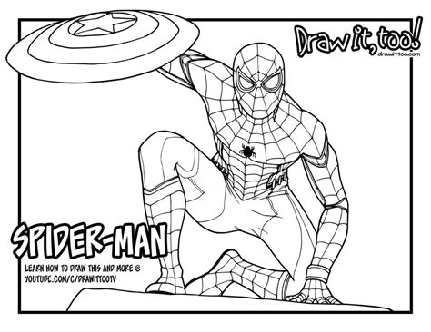 Maybe you would like to learn more about one of these? Spiderman Homecoming Drawing at GetDrawings | Free download