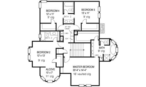 Victorian house plans, luxury house plans, master bedroom on main floor, bonus room house plans, 9989. Victorian Style House Plan - 4 Beds 3.5 Baths 2772 Sq/Ft ...