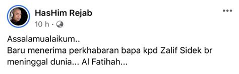 In this malay name, there is no family name. Al Fatihah... Bapa Pelakon, Zalif Sidek Meninggal Dunia ...