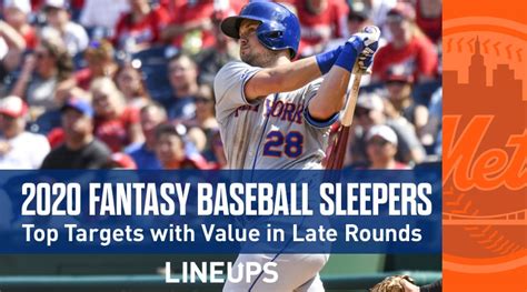 1 fantasy sleeper from every team to target. 2020 Fantasy Baseball Sleepers & Late Round Values: J.D ...