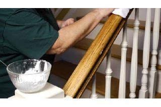 I have 2 sets of open wood plank stairs. How to Clean Sticky Wooden Handrails | Cleaning wood ...