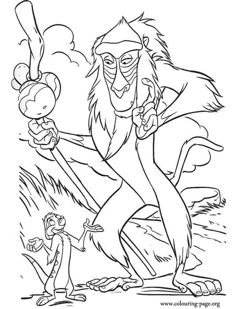 30+ free and best coloring pages of characters of the lion king movie, including simba, mufasa, nala, pumbaa, timon and more. Rafiki appears to be teaching Timon the philosophy of ...