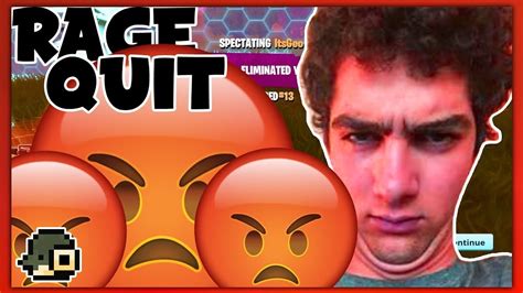 The last one to rage quit and stop/ quit playing fortnite wins $50000 given by kaylen, mindofrez's little brother! MOST INTENSE FORTNITE RAGE QUIT (emotional) - YouTube