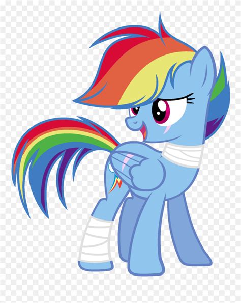 Hairstyles that are different can mean different things to a variety people. Transparent Bandage Simple - Rainbow Dash Different ...