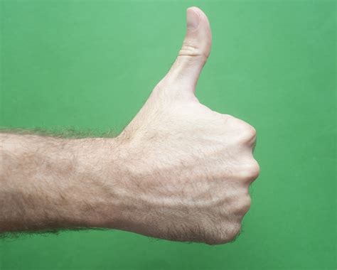 Image of Man Hand Showing Thumbs Up Sign | Freebie.Photography