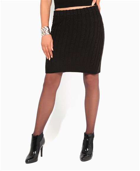 We offer fashion and quality at the best price in a more sustainable way. Skirts | Chunky Cable Knit Mini Skirt | Krisp