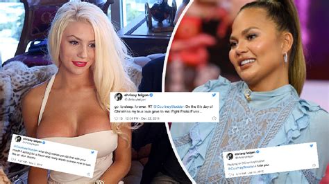 Chrissy teigen has apologized to courtney stodden following accusations that she cyberbullied the reality tv personality, namely, telling them to take their own life in private dms. Chrissy Teigen's 'vile' tweets to teen bride Courtney ...