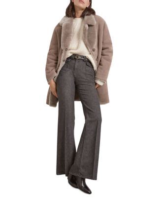 For every women, made with love. Gerard Darel Estel Reversible Shearling Coat | Bloomingdale's