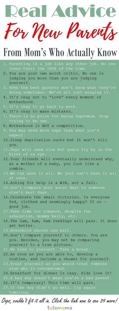 Real Advice For New Parents From Mom's Who Actually Know ...
