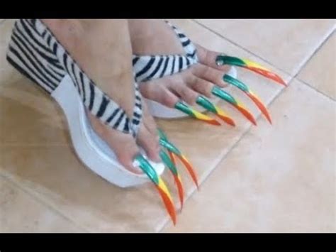 Ver más ideas sobre uñas largas, pedicura, uñas. Pies con las uñas más largas - YouTube