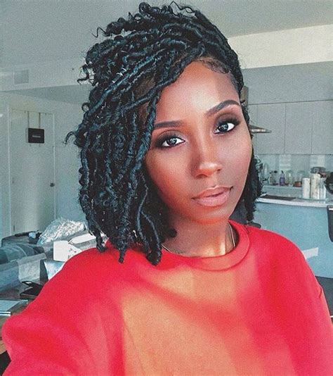 If you aren't familiar, goddess locs are a protective hairstyle using a silkier type of hair and have loose curly ends as opposed to regular faux locs that just have a blunt end. Pin by Chandra Milton on Hair Hair Everywhere!!!!! in 2020 (With images) | Faux locs hairstyles ...