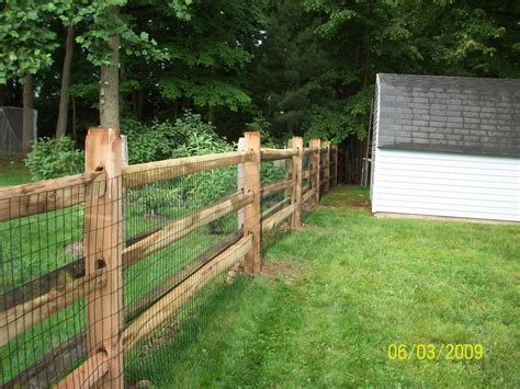 Wood and metal dog fence if you want to have a uniform fence with the rest of your backyard, then you can pick this wooden fence with metal accents for your backyard. 3 rail split rail fencing | Yelp | Cheap fence, Backyard ...