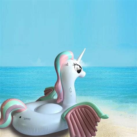 Everyone's favourite imaginary rainbow unicorn is here for some water play! UNICORN FLOATIE | Unicorn pool floatie, Pegasus pool float ...