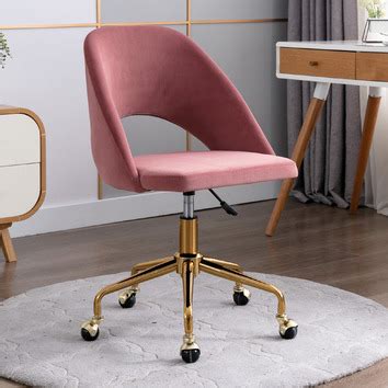 Maybe you would like to learn more about one of these? Oggetti Pink & Gold Maryse Velvet Office Chair & Reviews | Temple & Webster