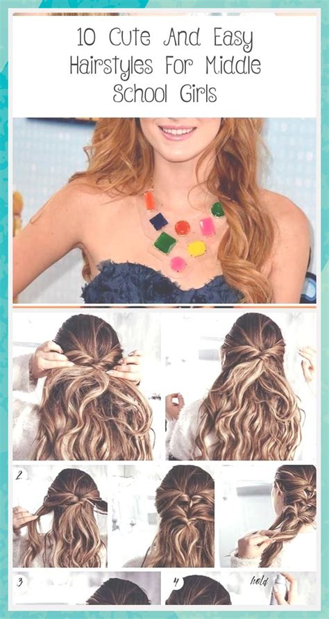 Whether your hair is short or long, curly or straight, or anywhere in between, you can find cute, easy hairstyles to change up your look no matter where ashley adams is a licensed cosmetologist and hair stylist in illinois. 10 Cute And Easy Hairstyles For Middle School Girls, #Cute ...