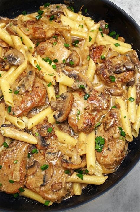 Because pork is so mild, it plays well with many different flavor profiles too, so you can enjoy. Pork Tenderloin in Creamy Mushroom Sauce and Pasta Dinner! | Recipe | Pork casserole recipes ...