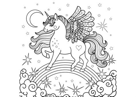 Kleurplaat Regenboog Unicorn Unicorn Coloring Stockfoto S Rechtenvrije Unicorn 1014 X 1559 Jpg Pixel Fea Load