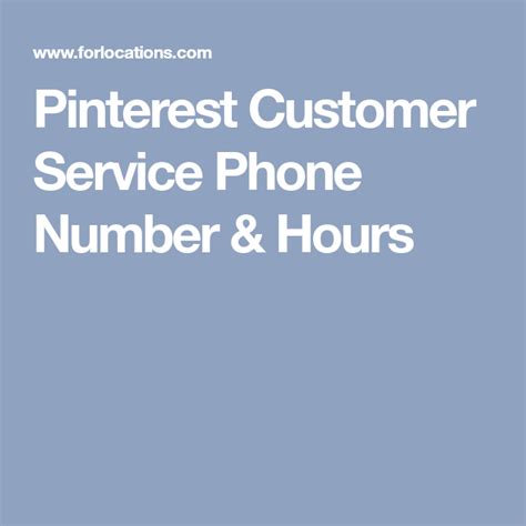 As soon as you speak with a representative, you should have a fair solution to your problem that is relatively fast. Pinterest Customer Service Phone Number & Hours | Customer ...