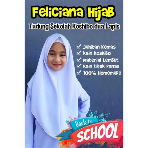 Stiv 3043 tips untuk mengeraskan awning tudung flv. Tudung Sekolah Koshibo dua lapis Feliciana | Shopee Malaysia