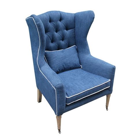 Shop wayfair for a zillion things home across all styles and budgets. China Navy Blue Tufted Linen Living Room Chair Furniture ...