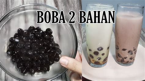 200 gr tepung terigu 2. Resep BOBA 2 BAHAN - YouTube