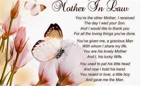 She must have done something right since you fell in love with her son or daughter. Mother's Day Wishes for Mother-in-Law | Birthday wishes ...