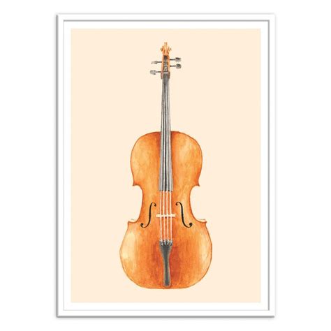 Cello posters cello art print by myleshunt society6 cello music poster music decor wall art Art-Poster Pop Culture - Cello, by Florent Bodart