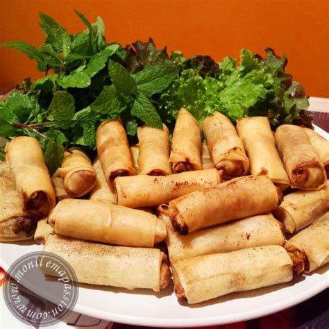 Si vous utilisez des feuilles de riz, qui sont utilisées traditionnellement dans la fabrication des rouleaux de printemps, alors vous devriez lire les instructions sur la manière de english:fold a spring roll. Nems | Recette en 2020 (avec images) | Rouleau de ...