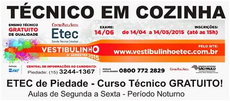 Tudo sobre as inscrições do vestibulinho etec 2021 2º semestre. Bom Dia Piedade: Vestibulinho Etec: inscrições somente até esta quinta-feira (14)