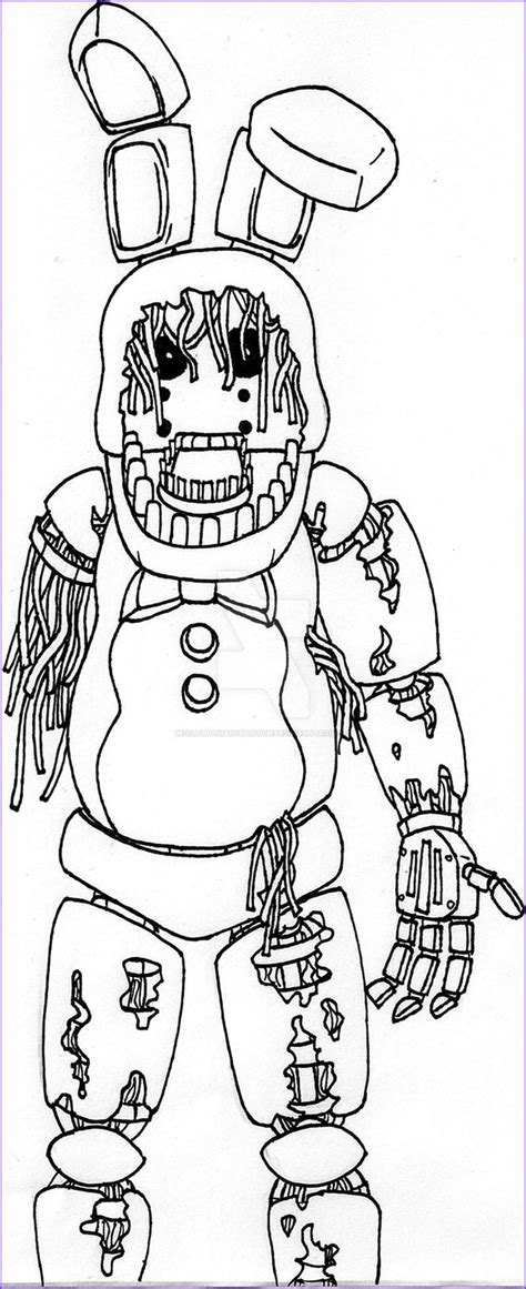 Five nights at freddy's coloring pages five nights at freddys coloring pages print and color. FNAF withered bonnie by chicathechicken7020 on DeviantArt ...