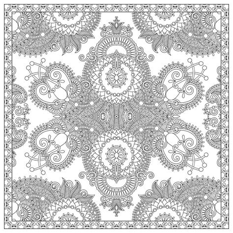 Target.com has been visited by 1m+ users in the past month Unique Coloring Book Square Page For Adults - Stock Vector ...